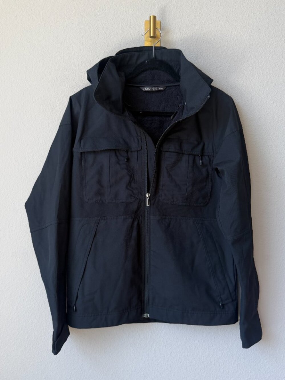 Nau Black Outdoor Hooded Softshell Jacket Size M - Picture 3 of 10